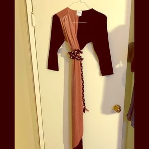 MISA Velvet Wrap Dress